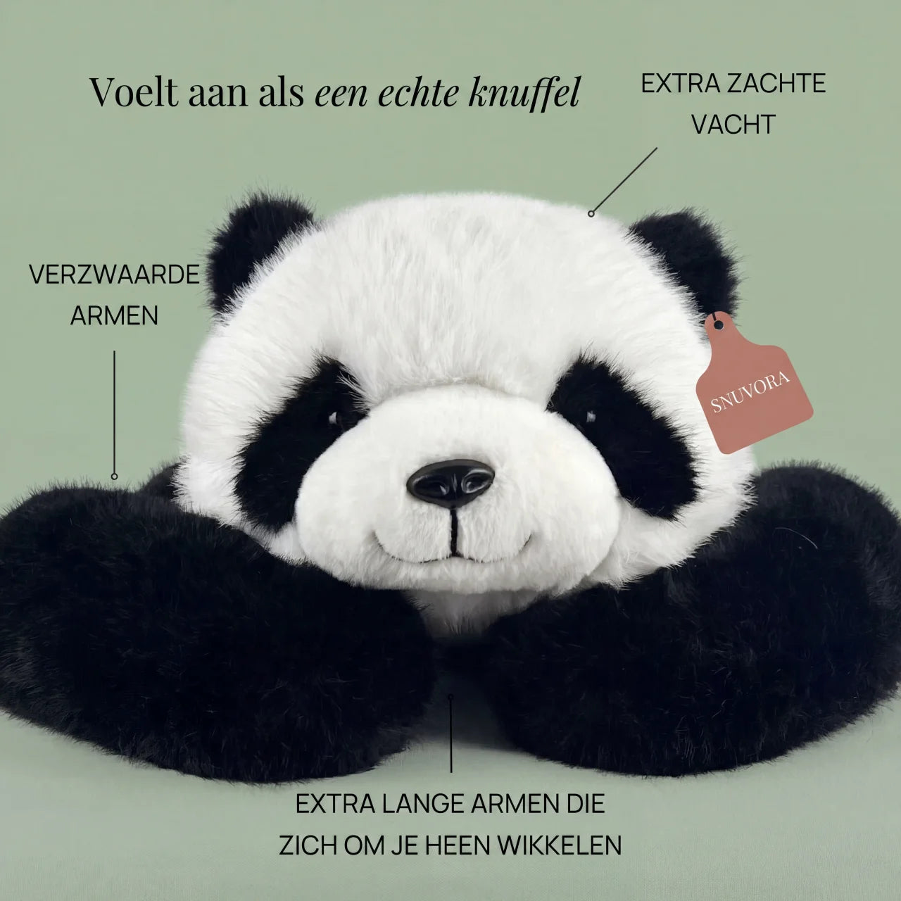 Pookie de Panda Verzwaarde Knuffel