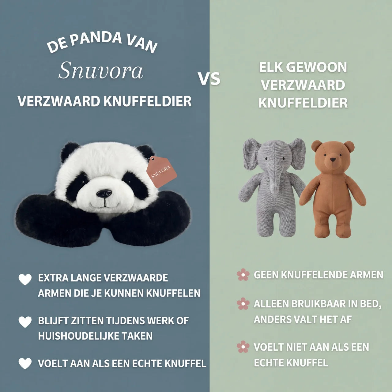 Pookie de Panda Verzwaarde Knuffel